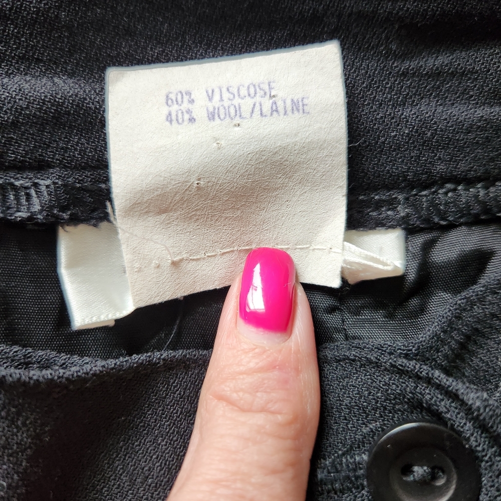 Jones New York Petite Black Trouser Pant, Size 10P - Picture 5 of 6